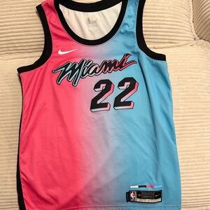 Nike Miami Heat Jimmy Butler Basketball Jersey - Pink and Blue